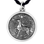 925 Silver Horse and Monkey Career Success Pendant